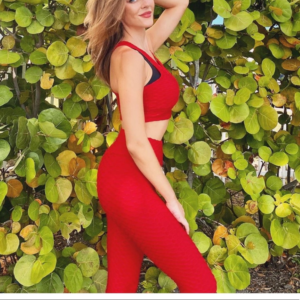 Red lyte leggings set